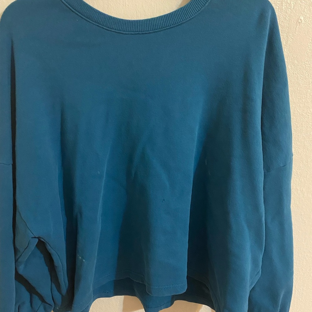 Blue crew neck